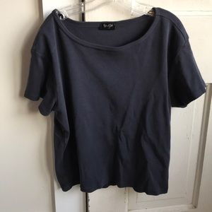 Navy Brandy Melville John Galt Tee